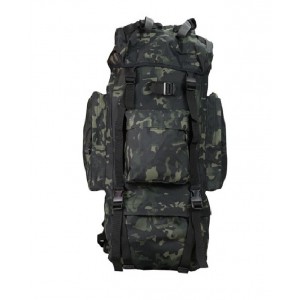 Рюкзак 70L Molle Military Hiking Camping 70х30х20cm 70L, Black Multicam (008BMC)